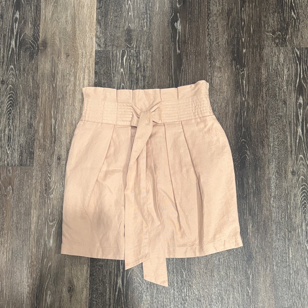 Forever 21 Light Pink Paperbag Mini Skirt S